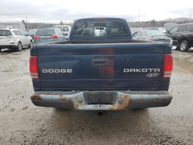 1D7HG12X53S177785 - 2003 DODGE DAKOTA SXT BLUE photo 6