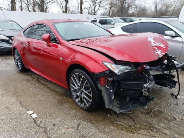 JTHSM5BC3H5002470 - 2017 LEXUS RC 300 RED photo 4