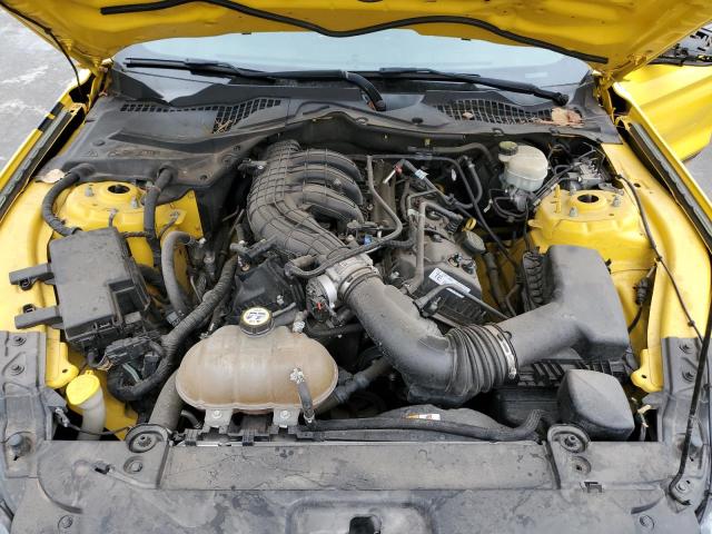 1FA6P8AM6F5318583 - 2015 FORD MUSTANG YELLOW photo 11