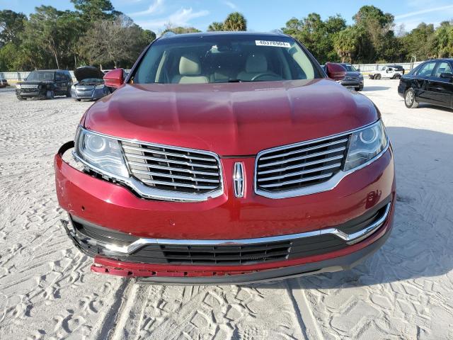 2LMTJ6LR8GBL55210 - 2016 LINCOLN MKX RESERVE RED photo 5