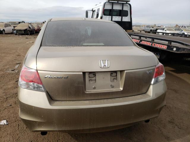 1HGCP36888A035089 - 2008 HONDA ACCORD EXL GOLD photo 6