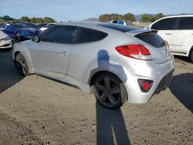 KMHTC6AE6FU249272 - 2015 HYUNDAI VELOSTER TURBO SILVER photo 2