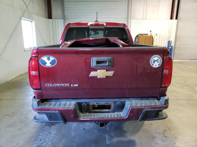 1GCGTDEN5K1227604 - 2019 CHEVROLET COLORADO Z71 MAROON photo 6