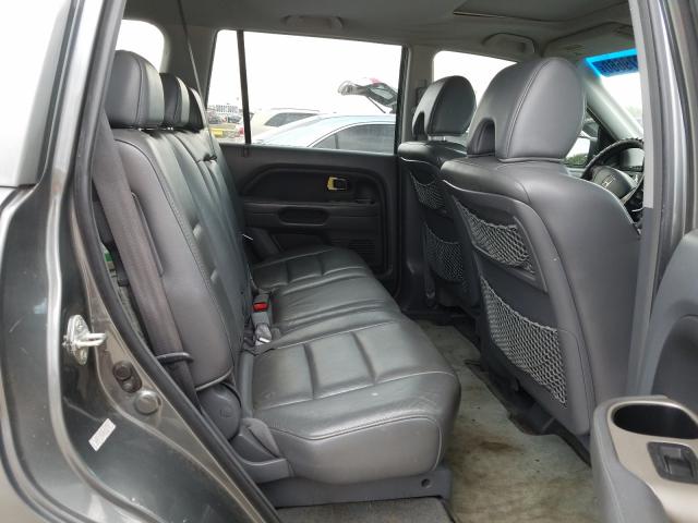 5FNYF28518B024737 - 2008 HONDA PILOT EXL GRAY photo 6