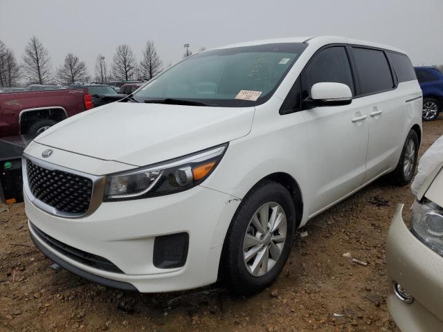 KNDMA5C14H6285620 - 2017 KIA SEDONA L WHITE photo 1