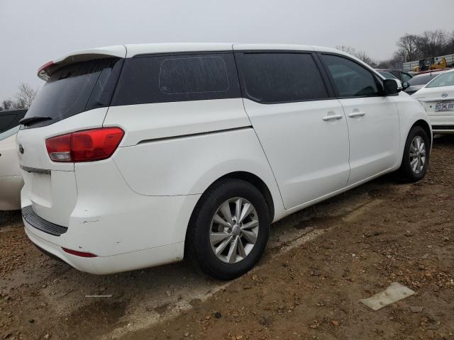 KNDMA5C14H6285620 - 2017 KIA SEDONA L WHITE photo 3