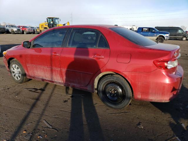 2T1BU4EE7BC596869 - 2011 TOYOTA COROLLA BASE RED photo 2