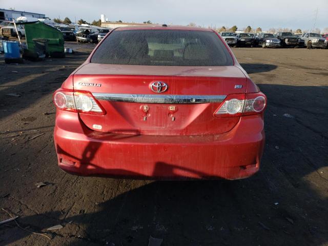 2T1BU4EE7BC596869 - 2011 TOYOTA COROLLA BASE RED photo 6