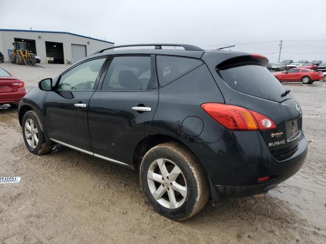 JN8AZ18W19W156040 - 2009 NISSAN MURANO S BLACK photo 2