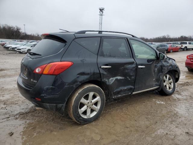 JN8AZ18W19W156040 - 2009 NISSAN MURANO S BLACK photo 3