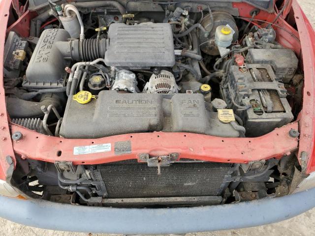 1B7GL22N4YS533463 - 2000 DODGE DAKOTA RED photo 11