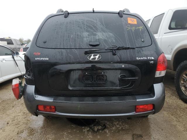 KM8SC13DX6U041348 - 2006 HYUNDAI SANTA FE GLS BLACK photo 6