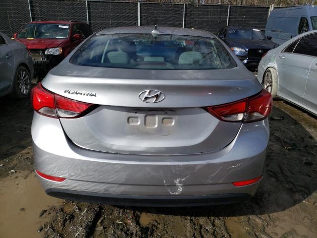 5NPDH4AE7FH580452 - 2015 HYUNDAI ELANTRA SE GRAY photo 6