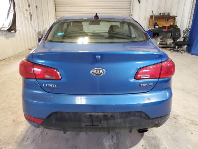 KNAFX6A8XE5195576 - 2014 KIA FORTE EX BLUE photo 10