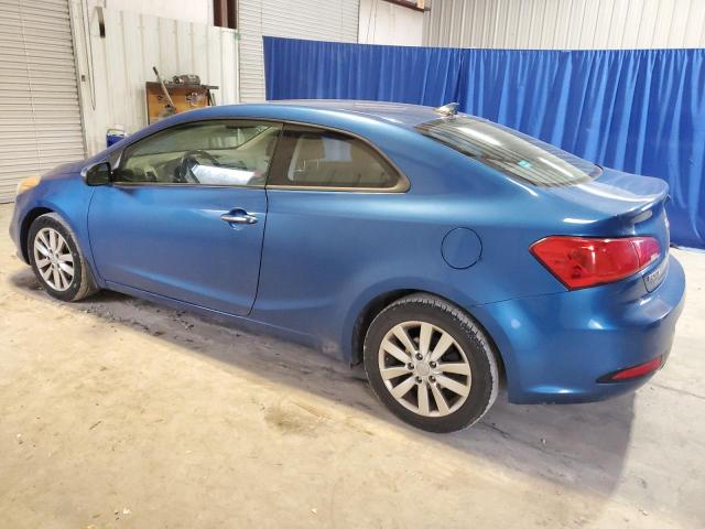 KNAFX6A8XE5195576 - 2014 KIA FORTE EX BLUE photo 2