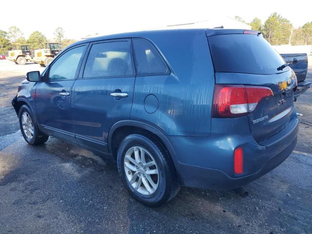 5XYKT3A6XFG605490 - 2015 KIA SORENTO LX BLUE photo 2