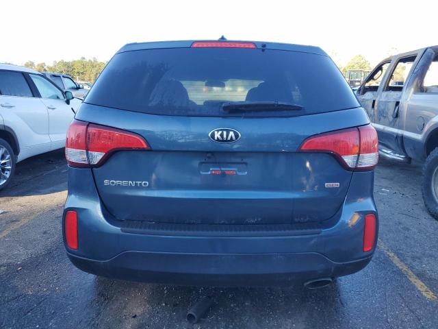 5XYKT3A6XFG605490 - 2015 KIA SORENTO LX BLUE photo 6