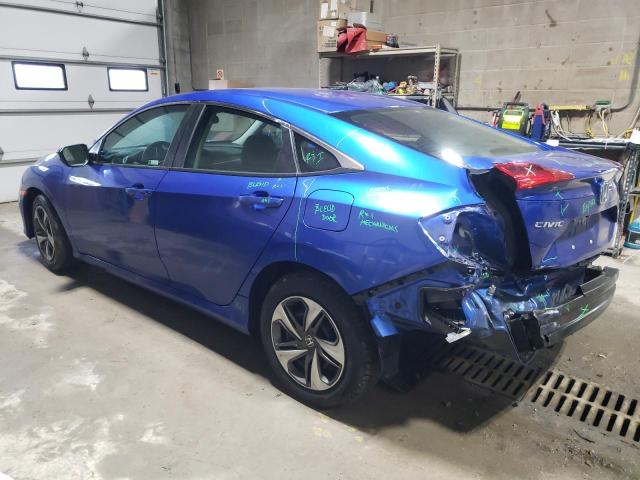 19XFC2F66KE048914 - 2019 HONDA CIVIC LX BLUE photo 2