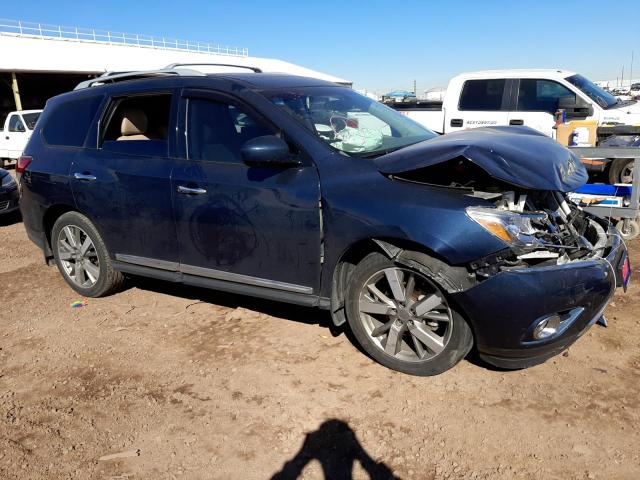 5N1AR2MM9FC641783 - 2015 NISSAN PATHFINDER S ლურჯი ფოტო 4