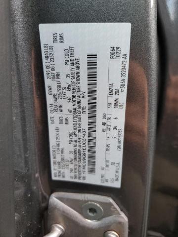 1FMCU9G91EUC51437 - 2014 FORD ESCAPE SE GRAY photo 12