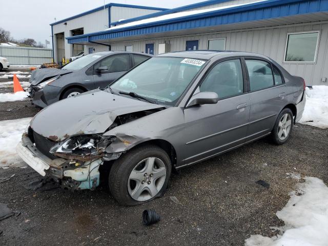 1HGES26725L011721 - 2005 HONDA CIVIC EX GRAY photo 1