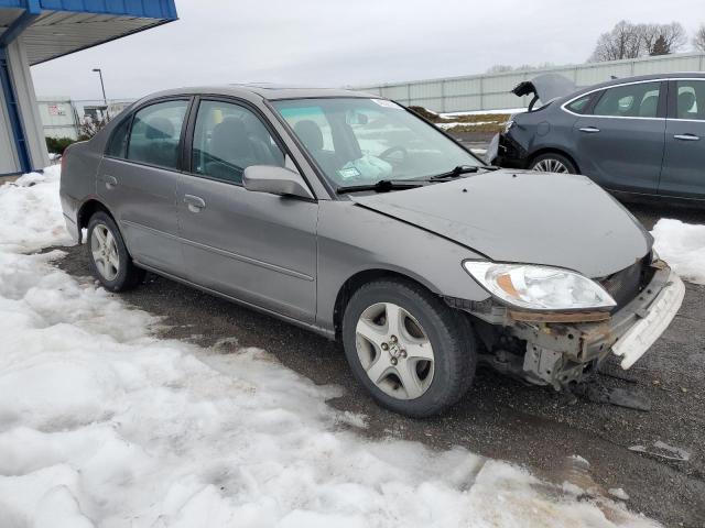 1HGES26725L011721 - 2005 HONDA CIVIC EX GRAY photo 4