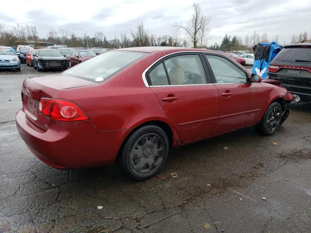 KNAGE123585203832 - 2008 KIA OPTIMA LX RED photo 3