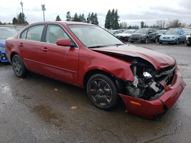 KNAGE123585203832 - 2008 KIA OPTIMA LX RED photo 4