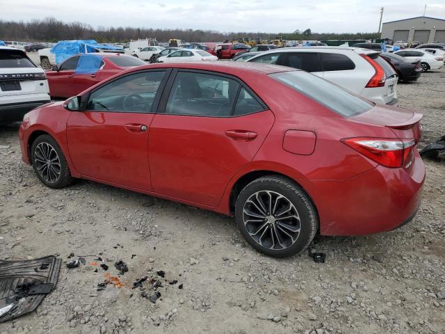 2T1BURHE7GC660540 - 2016 TOYOTA COROLLA L RED photo 2