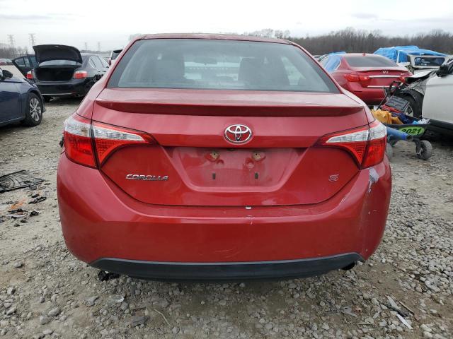 2T1BURHE7GC660540 - 2016 TOYOTA COROLLA L RED photo 6