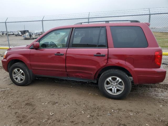 2HKYF18644H567644 - 2004 HONDA PILOT EXL MAROON photo 2