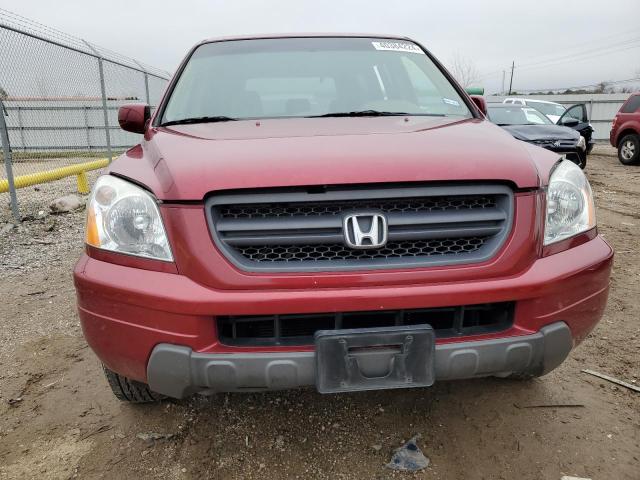 2HKYF18644H567644 - 2004 HONDA PILOT EXL MAROON photo 5