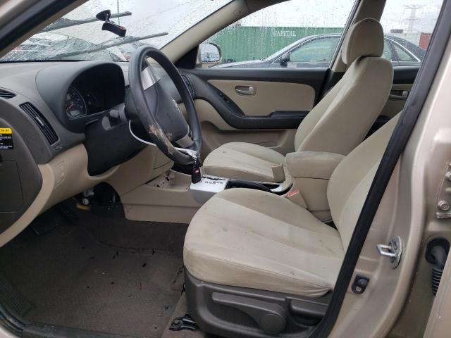 KMHDU46D59U784572 - 2009 HYUNDAI ELANTRA GLS CREAM photo 7