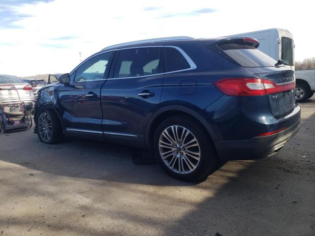 2LMPJ8LR0HBL49609 - 2017 LINCOLN MKX RESERVE BLUE photo 2