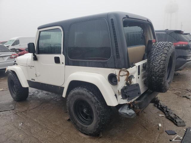 1J4FA59S21P356641 - 2001 JEEP WRANGLER / SAHARA WHITE photo 2