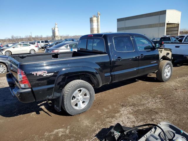 3TMMU4FN4BM035916 - 2011 TOYOTA TACOMA DOUBLE CAB LONG BED BLACK photo 3