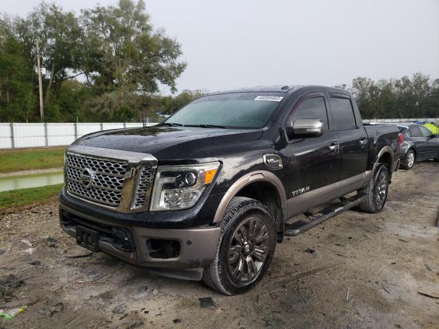 1N6AA1E60HN521252 - 2017 NISSAN TITAN SV BLACK photo 1