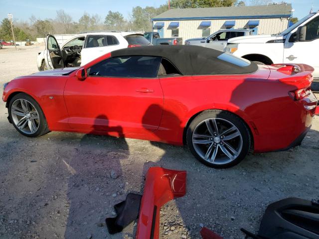 1G1FB3DS6J0126374 - 2018 CHEVROLET CAMARO LT RED photo 2