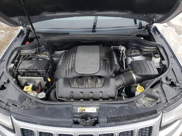 1C4RJFCT1EC330765 - 2014 JEEP GRAND CHER OVERLAND GRAY photo 11