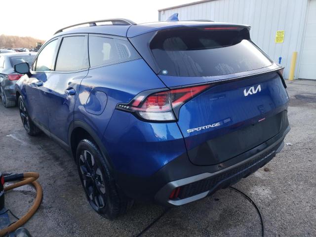 5XYK6CAF0PG078861 - 2023 KIA SPORTAGE X LINE BLUE photo 2