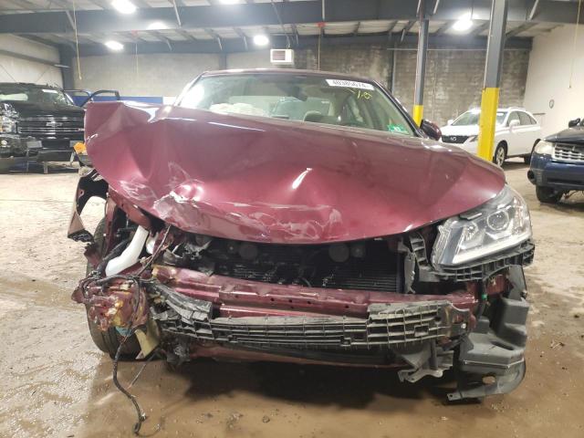 1HGCR2F35HA155327 - 2017 HONDA ACCORD LX BURGUNDY photo 5