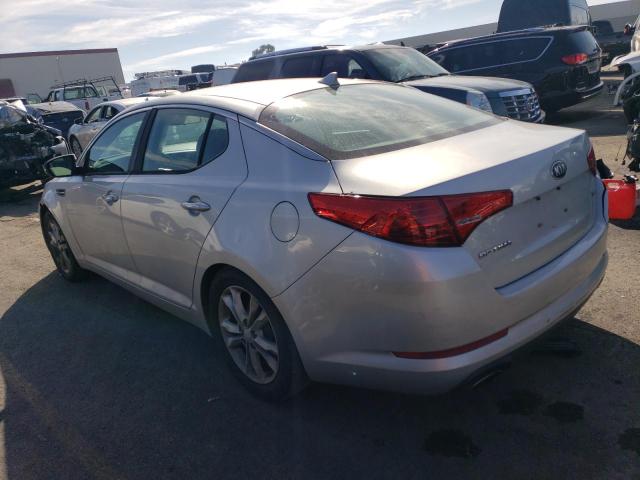 5XXGM4A77DG223078 - 2013 KIA OPTIMA LX SILVER photo 2