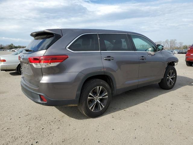 5TDZZRFH4KS313728 - 2019 TOYOTA HIGHLANDER LE GRAY photo 3