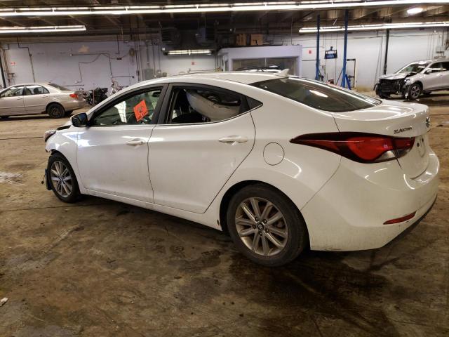 5NPDH4AE3FH567889 - 2015 HYUNDAI ELANTRA SE WHITE photo 2