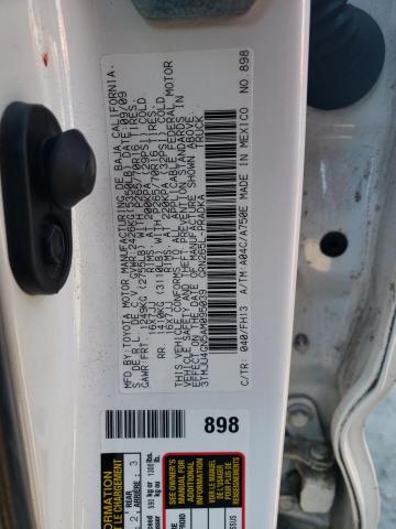 3TMJU4GN5AM095039 - 2010 TOYOTA TACOMA DOUBLE CAB PRERUNNER WHITE photo 12