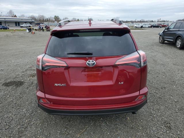 2T3ZFREV6JW494067 - 2018 TOYOTA RAV4 LE RED photo 6