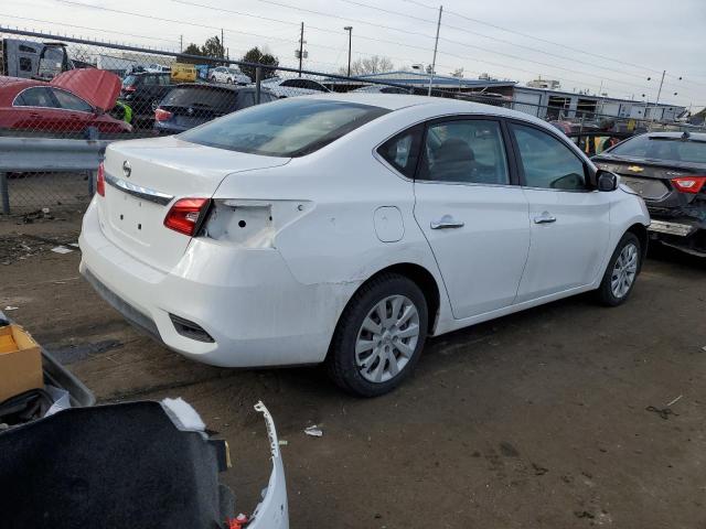 3N1AB7AP5KY357172 - 2019 NISSAN SENTRA S WHITE photo 3