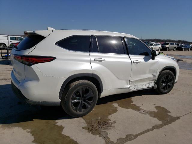 5TDGZRAH7MS529011 - 2021 TOYOTA HIGHLANDER XLE WHITE photo 3