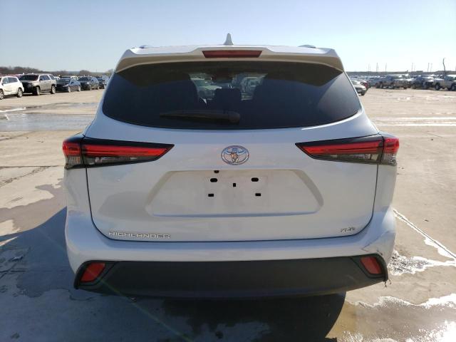 5TDGZRAH7MS529011 - 2021 TOYOTA HIGHLANDER XLE WHITE photo 6