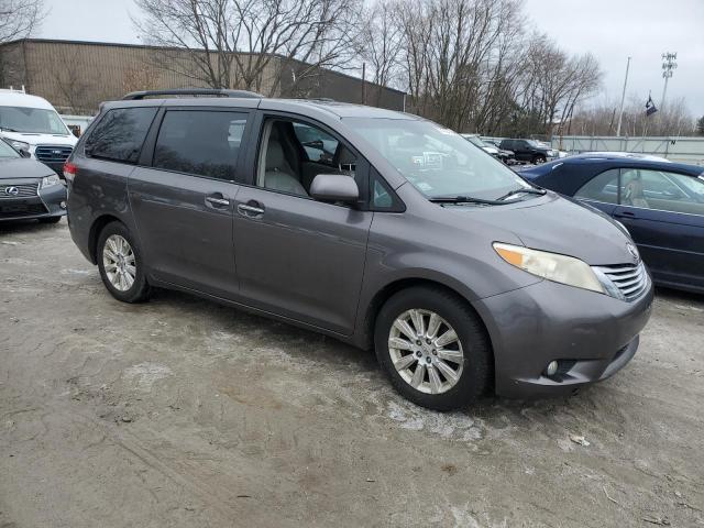 5TDDK3DCXBS009824 - 2011 TOYOTA SIENNA XLE GRAY photo 4